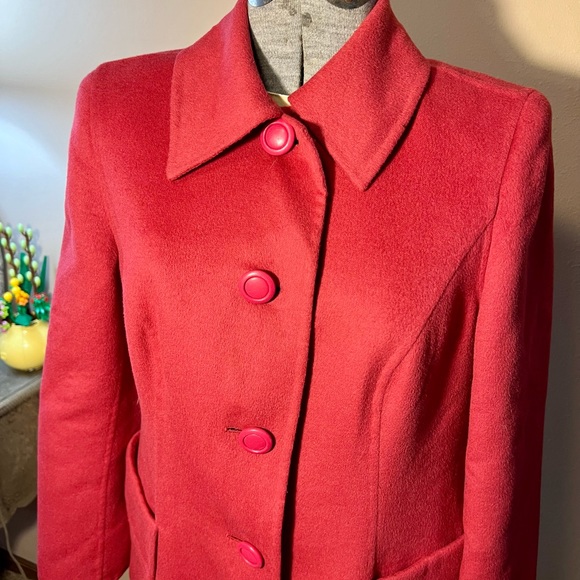 Rabbit, new wool, and cashgora Escada 3/4 length coat - Picture 6 of 12